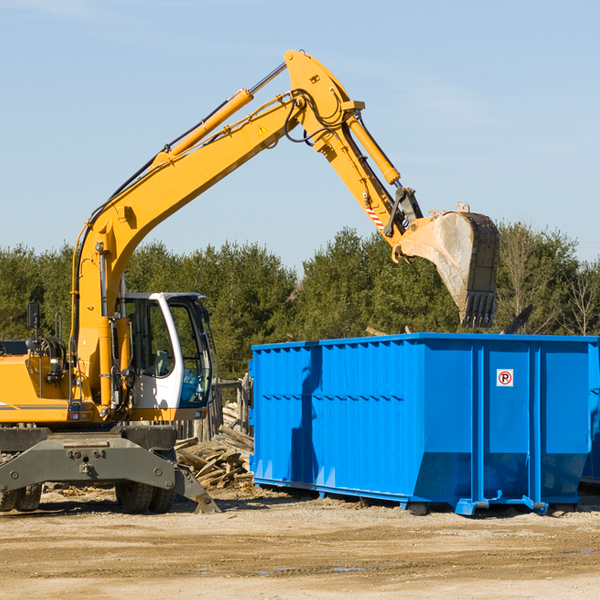 what size residential dumpster rentals are available in Wynnewood Oklahoma